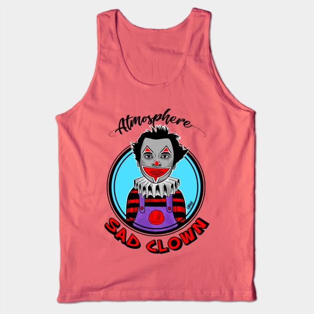 Sad Clown Tank Top by TheDopestRobot